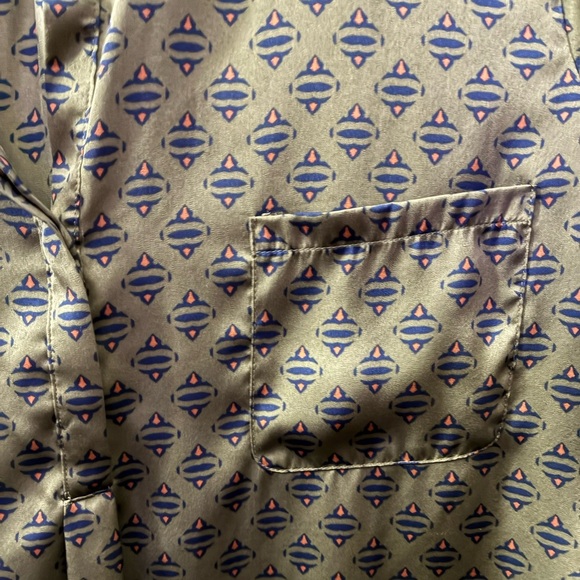 Liz Claiborne Burnt Olive Geo Blouse XXL - Picture 9 of 14